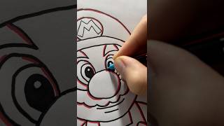 Drawing Super Mario Glitch Effect Art ASMR🎧 shorts [upl. by Kirstin]