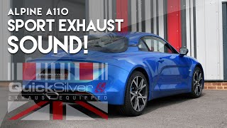 Alpine A110 Sport Exhaust Sound [upl. by Yenhoj424]