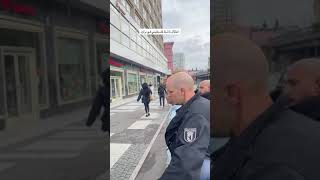 Auch hier wird einer abegführt der sich nicht an die Regeln halten wollte polizei demonstration [upl. by Odnaloy902]