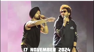 Ahmedabad live DilLuminati tour Diljit Dosanjh amp kartikaaryan 2024 ahmedabad kartikaaryan [upl. by Idelle26]