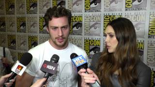 Aaron TaylorJohnson and Elizabeth Olsen tease their characters origins in Avengers 2 [upl. by Jules]