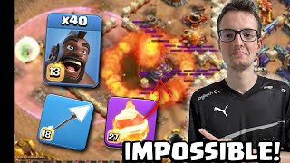 Synthe INSANE MASS HOGS in CREATIVE ONLY MATCH Clash of Clans [upl. by Georas]