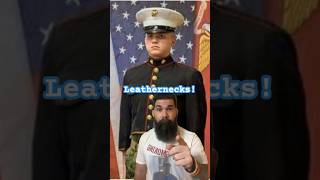 Why Marines are called Leathernecks 🖍️usmc military [upl. by Kcirneh]