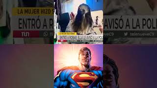 Un policía se convierte en héroe ❤🦸🤗 salvando un negocio ❤ starman hero superman parati memes [upl. by Annabel117]