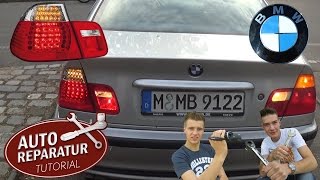 BMW E46 LED Rückleuchten einbauen  weiße Blinker  DIY Tutorial [upl. by Gabriellia]