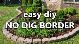 easy diy No Dig Border [upl. by Jewel]