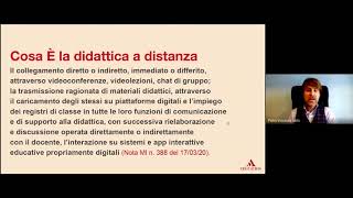 Webinar  Didattica a distanza questioni di metodo [upl. by Bail]