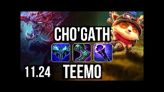 ChoGath vs Teemo gameplay [upl. by Leopold]