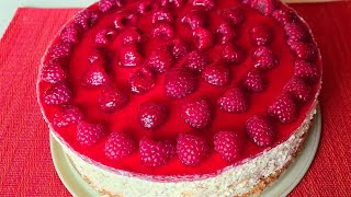 Cremige und fruchtige Himbeertorte Einfach und lecker [upl. by Gnidleif]