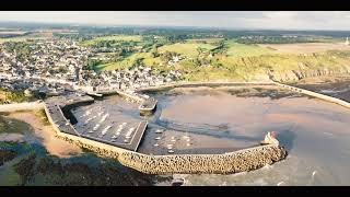 Port en Bessin Huppain  great harbour in Normandy  SeaExplorer [upl. by Suiratnauq]