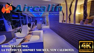 Aircalin Hibiscus Lounge La Tontouta Airport  Noumea New Caledonia 4K [upl. by Anirav]