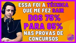 Técnica de Estudo Para Concurso Público Que a Alvancou de 75 a 85 de Acertos [upl. by Rora]