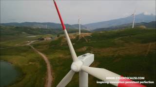 monitoraggio di un parco eolico con un drone Yuneec TyphoonH [upl. by Betsy256]