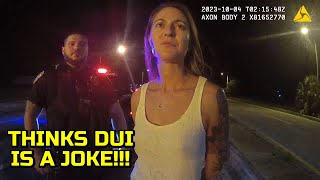 Slurring Girl gets Busted for DUI  Cape Coral Florida  October 4 2023 [upl. by Bunting]