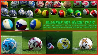 ✅ PES 2021  BallServer Pack 24 AIO by Hawke  BALONES ACTUALIZADOS ❗ TUTORIAL DE INSTALACIÓN [upl. by Argyres]