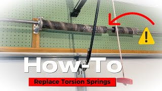 Simple Tutorial on Garage Door Spring Replacement [upl. by Bartolomeo]