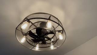 WSFPZ1760B  Farmhouse Ceiling Fan  Depuley Famous Fan  26 in  Indoor Outdoor  Customer Video [upl. by Anirtruc]