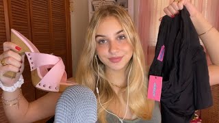 ASMR Clothing Haul 🦋 Edikted Oh Polly Aerie Amazon ⭐️ Whispered Rambling Tapping Fabric Sounds [upl. by Jaquelyn]