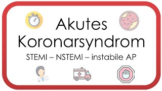 Akutes Koronarsyndrom  Herzinfarkt ACS instabile AP NSTEMI STEMI Troponin Herzkatheter [upl. by Mayeda]