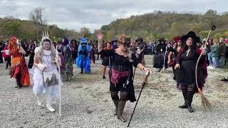 Dancing Witches of Westmoreland County perform Witches’ Dance at Ligonier Witches Bike Brigade 2021 [upl. by Glogau728]