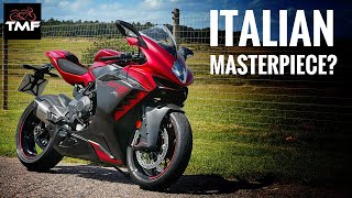 2022 MV Agusta F3 RR Review  An Italian Masterpiece 4K [upl. by Harriman]