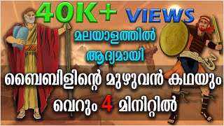 ബൈബിളിന്റെ മുഴുവൻ കഥയും വെറും 4 മിനിറ്റിൽ  STORY OF BIBLE IN 4 MINUTES  Bible Stories  Malayalam [upl. by Karim]