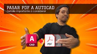 COMO PASAR UN PDF A AUTOCAD  toma en cuenta este gran detalle [upl. by Brenden890]