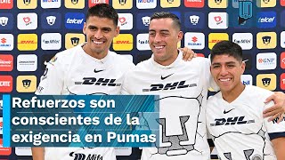 Pumas presentó a sus refuerzos y se comprometieron a adaptarse para responderle al club [upl. by Gothurd]