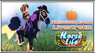 Roblox  Horse Life Livestream Halloween Event Activites amp More Join For A Chill Time [upl. by Nemlaz145]