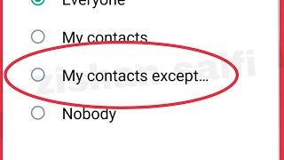 WhatsApp What is My contacts except Means Showing About Status Profile [upl. by Fricke748]