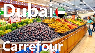 Prices in Dubai Hypermarket Carrefour Full Review 4K🇦🇪 [upl. by Ecnaralc]