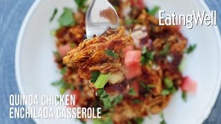 How to Make Quinoa Chicken Enchilada Casserole [upl. by Noryak634]