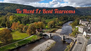 4K Drone Tu Hwnt Ir Bont Tearooms 111024 Snowdonia [upl. by Danas]