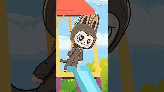 Labubu Kuromi and More Sliding animation cartoon funny labubu kuromi gacha serene [upl. by Tine]