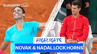 Nadal In Stunning Form amp Defeats Djokovic In Iconic 2020 Final  Roland Garros Rewind  Eurosport [upl. by Ihcalam63]