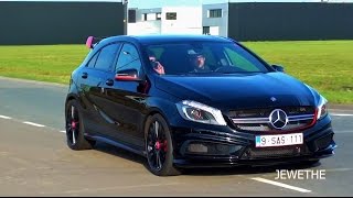 MercedesBenz A45 AMG Exhaust SOUNDS Accelerations amp Downshifts [upl. by Niel570]