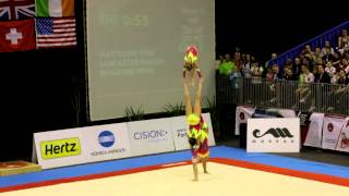 Gymnastics FIG Acro World Cup Maia 2014 WG Combined GBR [upl. by Godbeare739]