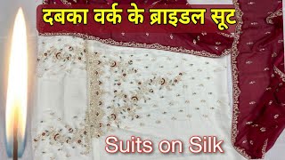 Dabka work Heavy dupatta Bridal Suits at Chandni Chowk Delhi6 [upl. by Darryl]