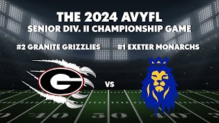 The 2024 AVYFL Senior Div II Championship Game [upl. by Econah]