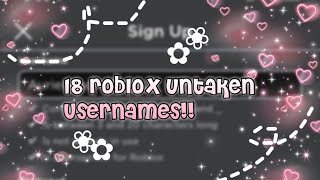 18 untaken roblox usernamesiiariella🧁🏩 [upl. by Halullat]