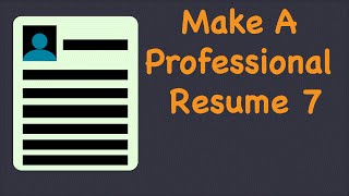 Professional Resume amp Cover Letter 7 [upl. by Ahsekel733]