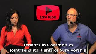 Tenants in common vs joint tenants with rights of survivorship [upl. by Ellehs]