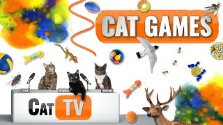 CAT Games  Ultimate Cat TV Compilation Vol 60  2 HOURS 🐝🐞🦋🦎🦜🐜🐭🧵 [upl. by Salas749]