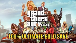 GTA 5 100 Ultimate Gold Save PC Download [upl. by Anera780]