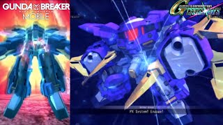 Gundam Aesculapius  Gundam Breaker Mobile VS Cross Rays [upl. by Kati370]