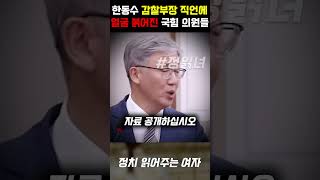 국민의 힘 의원들 집단 발작하게 만든 한동수 전 대검 감찰부장의 날카로운 한 마디 [upl. by Akeme]