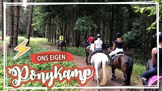 ONWEER amp regen op buitenrit Ponykamp dag 1  VLOG74 [upl. by Sacha]