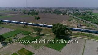 Train near IndiaPakistan border in Punjab  Wagah and Attari [upl. by Nosnah240]