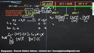 20pH dun acide fiable faiblement dissocie  Reactions Chimique SMPC [upl. by Onibas]