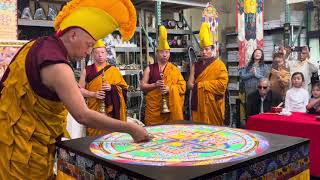 Monks of Drepung Loseling Phukhang Khamtsen  Sand Mandala Dismantling Ceremony  Jan 14 2024 [upl. by Lidia]